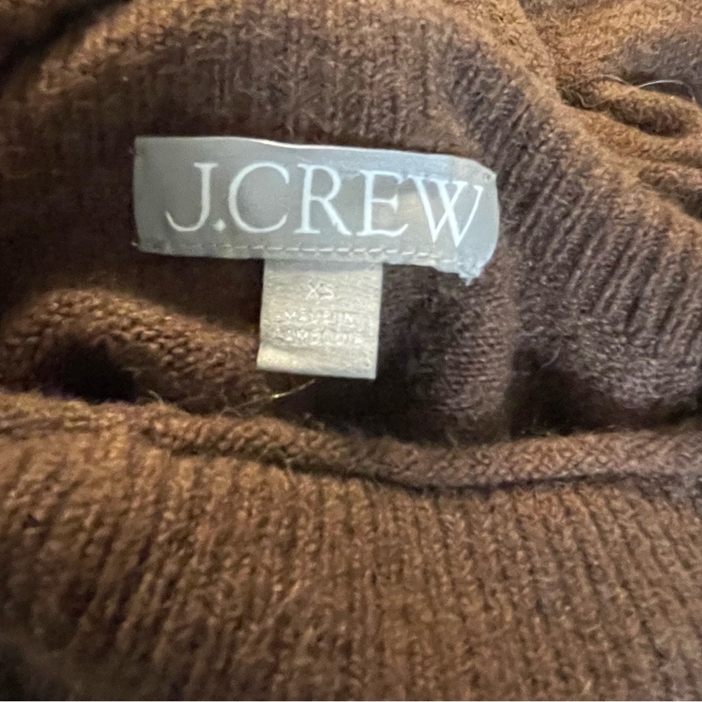 J. Crew Wool Alpaca Mix Knit Sweater Women’s XS Mock Neck Long‎ Sleeve - Picture 8 of 10